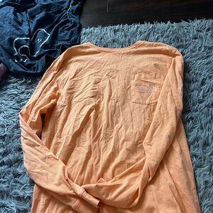Vineyard Vines kids Orange Long Sleeve Shirt